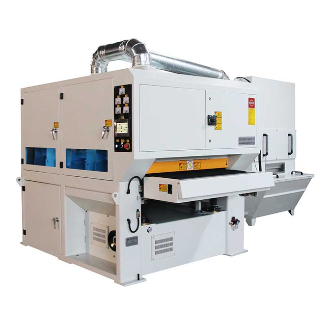 SG1030-2D+JS+D simple and robust de-slagging, edge rounding, and surface sanding multi-work station machine