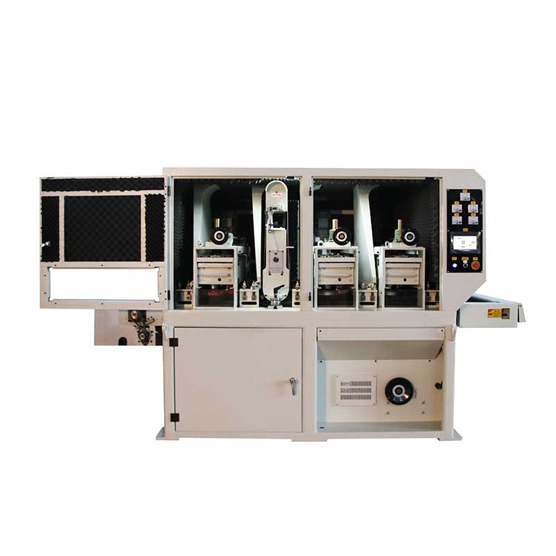 SG1030-2D+JS+D simple and robust de-slagging, edge rounding, and surface sanding multi-work station machine