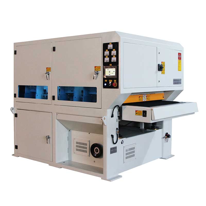 SG1030-2D+JS+D simple and robust de-slagging, edge rounding, and surface sanding multi-work station machine